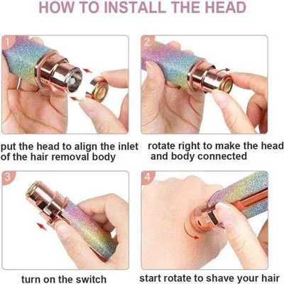 2 in1 Rechargeable Flawless Electric Eyebrow Trimmer for women