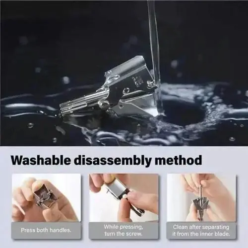 নাকের পশম কাটার পকেট মেশিন স্টিলের .Nose Hair Trimmer