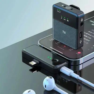 SX31 3 in 1 Wireless Microphone with Type-C & iso Device