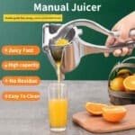 Hand Press Aluminum Metal Fruit Juicer
