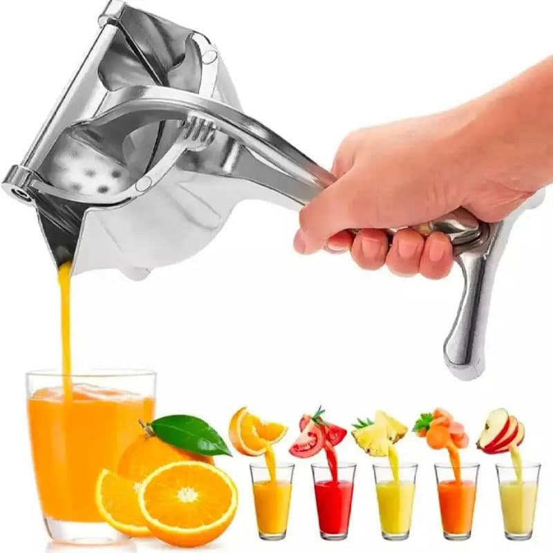 Hand Press Aluminum Metal Fruit Juicer