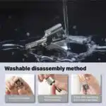 নাকের পশম কাটার পকেট মেশিন স্টিলের .Nose Hair Trimmer - Image 5