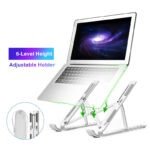 Portable Laptop Stand Aluminium Foldable | ল্যাপটপ স্ট্যান্ড অ্যালুমিনিয়াম - Image 5