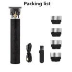 Rechargeable Vintage T9 Hair Cutting Trimmer Metal Body - Image 7