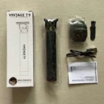 Vintage T9 High-Quality Rechargeable Professional Trimmer Black