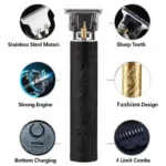 Vintage T9 High-Quality Rechargeable Professional Trimmer Black